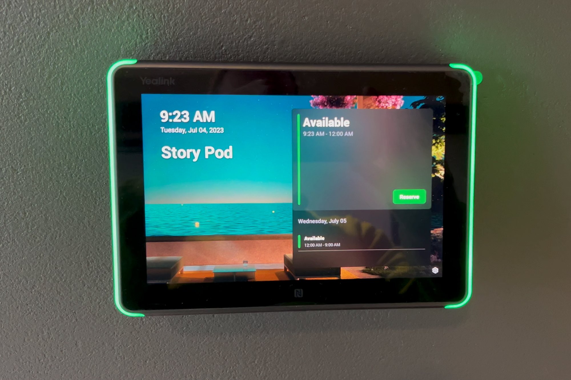 Booking Tablet